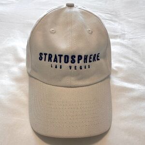 Vintage Stratosphere Las Vegas white ballcap hat